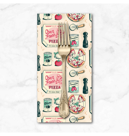 PD's Figo Collection Oven Fresh, Pizza in Cream, Dinner Napkin