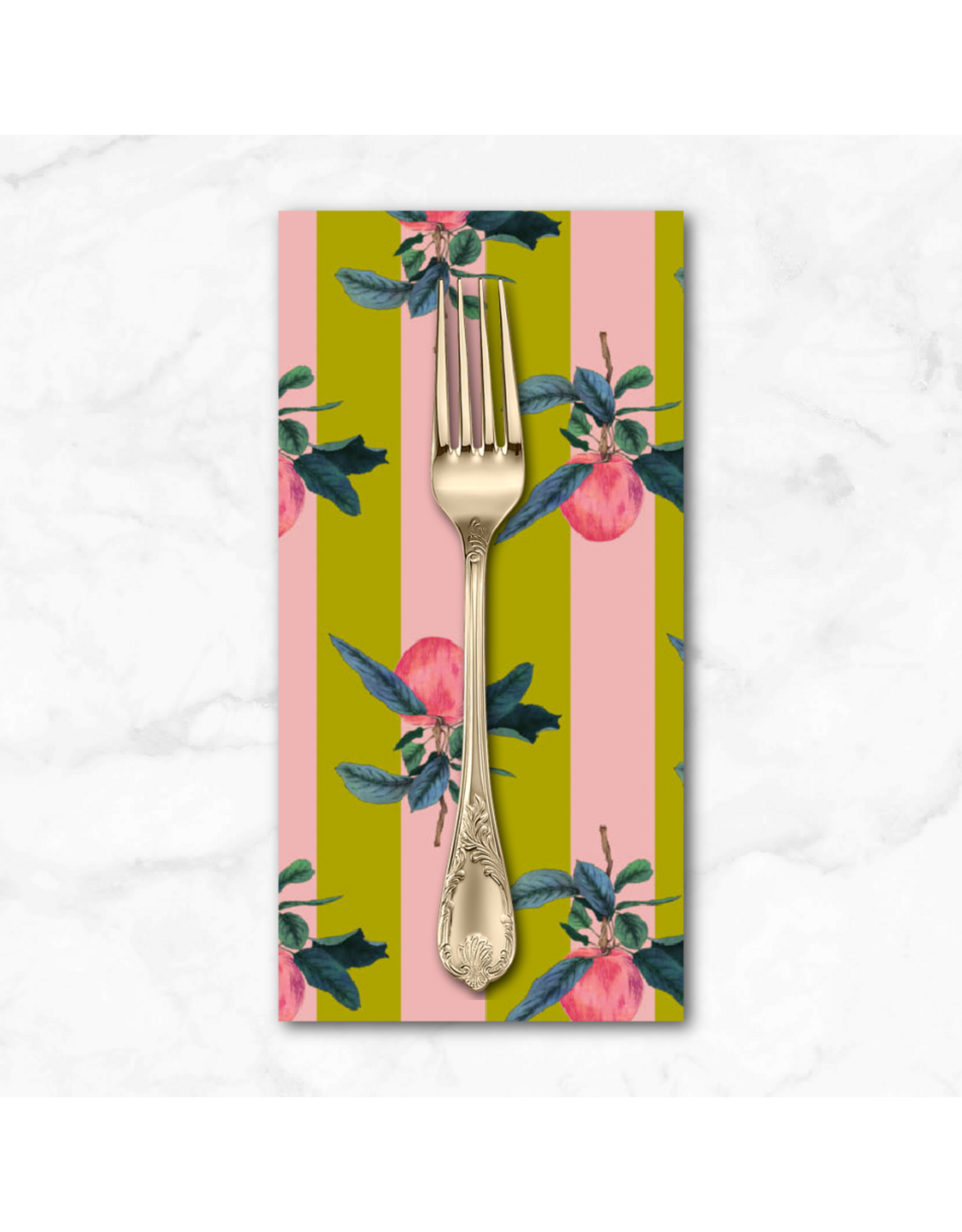PD's Figo Collection Rosa, Apples in Chartreuse, Dinner Napkin
