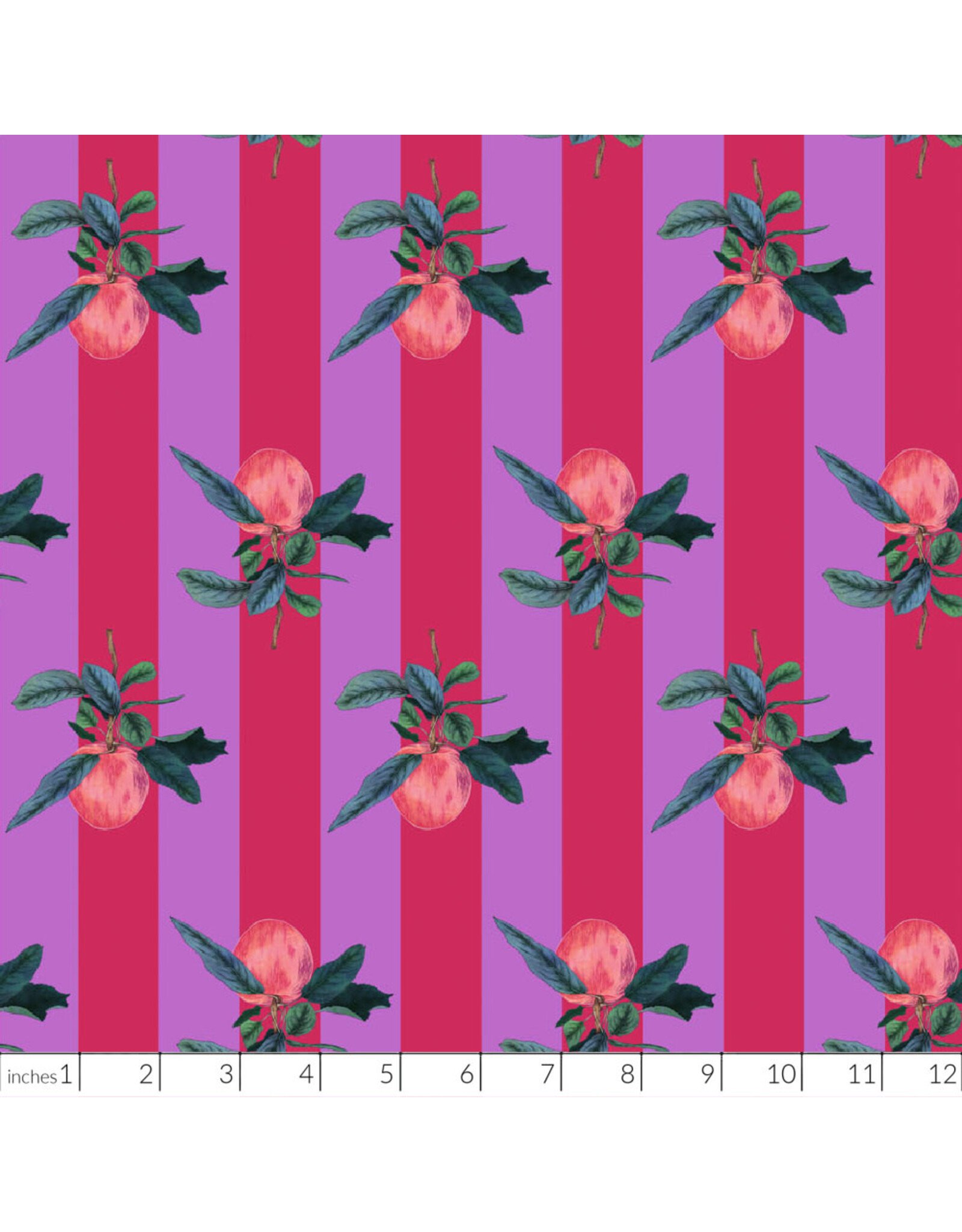 Figo Rosa, Apples in Red, Fabric Half-Yards