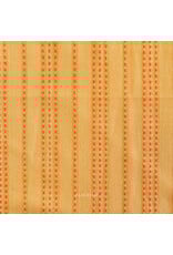 Fableism Lucky Loom Wovens, Stitch Stripe in Tumeric, Fabric Half-Yards