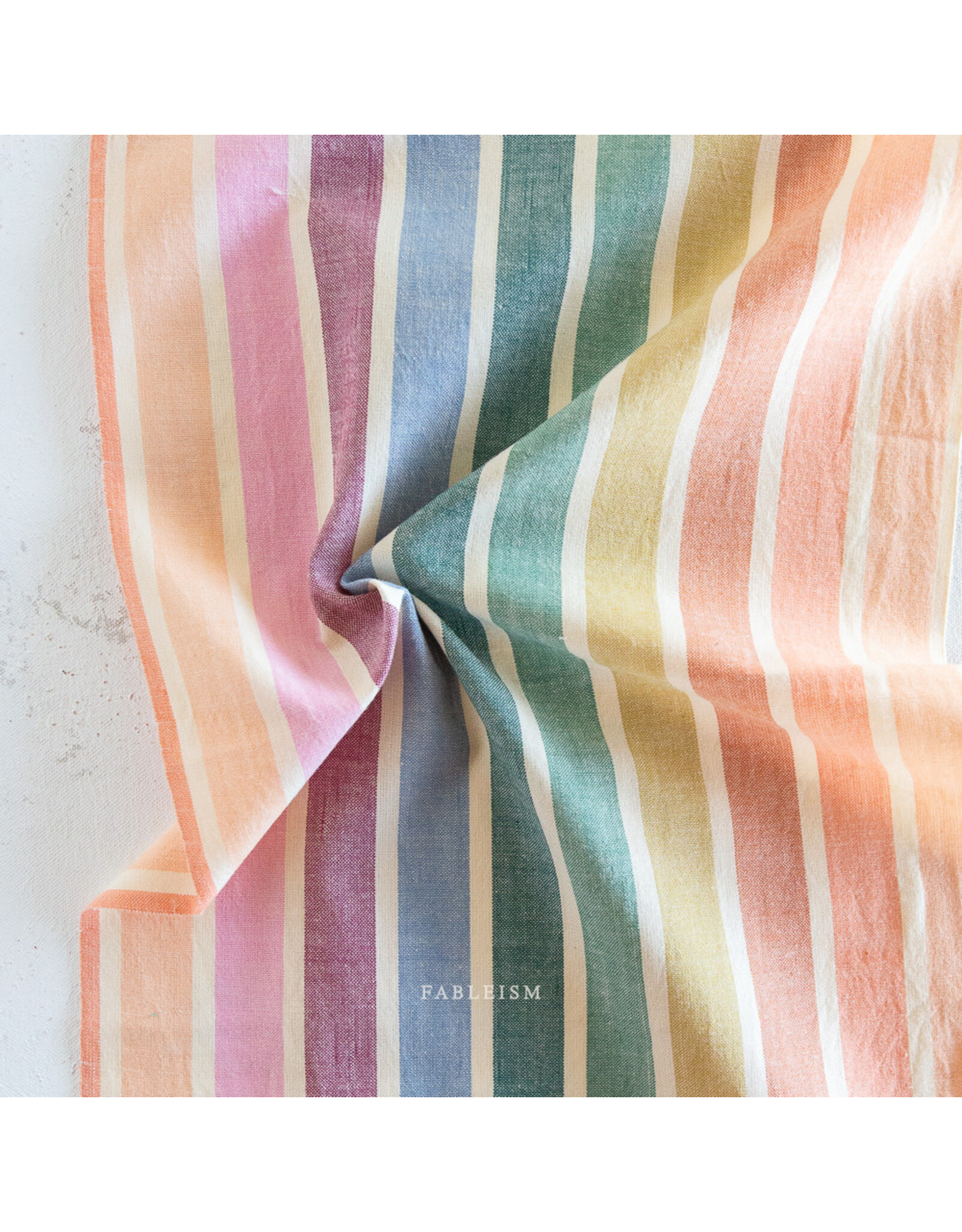 Fableism Lucky Loom Wovens, Wings in Rainbow, Fabric Half-Yards
