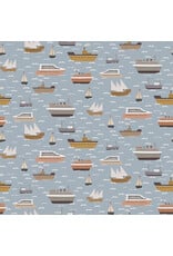 Dear Stella Are We There Yet?, Feeling Nauti in Dusk, Fabric Half-Yards