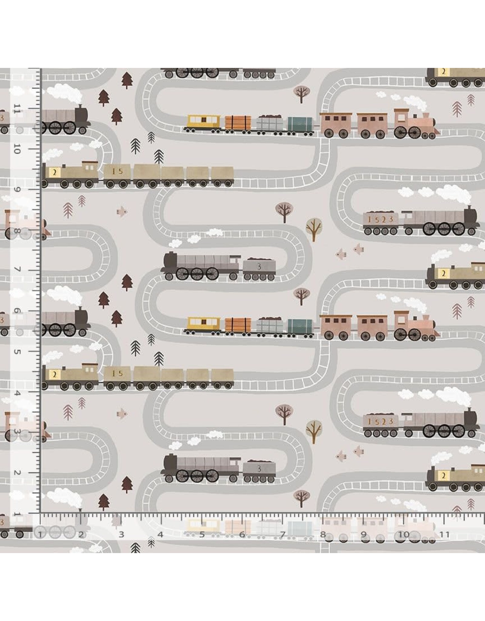 PD's Dear Stella Collection Are We There Yet?, On the Right Track in Fog, Dinner Napkin