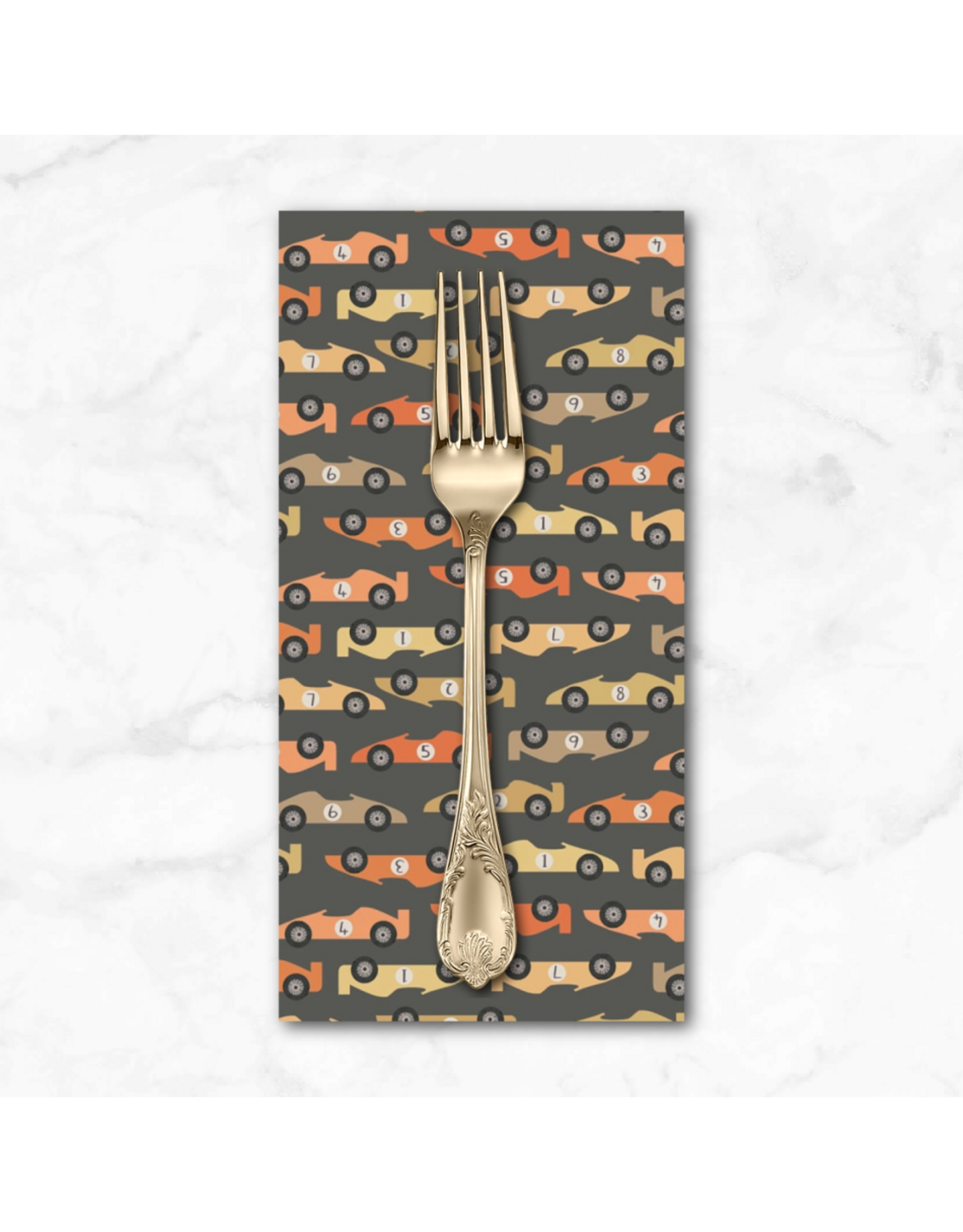 PD's Dear Stella Collection Are We There Yet?, Start Your Engines in Walnut, Dinner Napkin