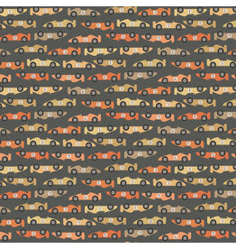 Dear Stella Are We There Yet?, Start Your Engines in Walnut, Fabric Half-Yards