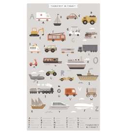 Dear Stella Are We There Yet?, Panel in Fog, 24" Fabric Panel