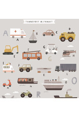 Dear Stella Are We There Yet?, Panel in Fog, 24" Fabric Panel