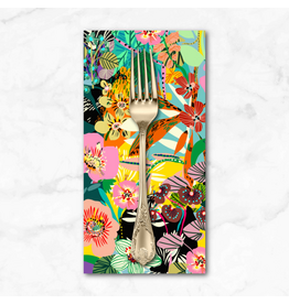 PD'S Free Spirit Collection Vibrant Botanica, Flower Garden in Jungle, Dinner Napkin