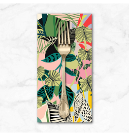 PD'S Free Spirit Collection Vibrant Botanica, Overgrown in Pastel, Dinner Napkin