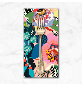 PD'S Free Spirit Collection Vibrant Botanica, Summer Garden in Multi, Dinner Napkin