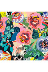 Free Spirit Vibrant Botanica, Summer Garden in Multi, Fabric Half-Yards