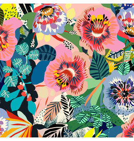 Free Spirit Vibrant Botanica, Summer Garden in Multi, Fabric Half-Yards