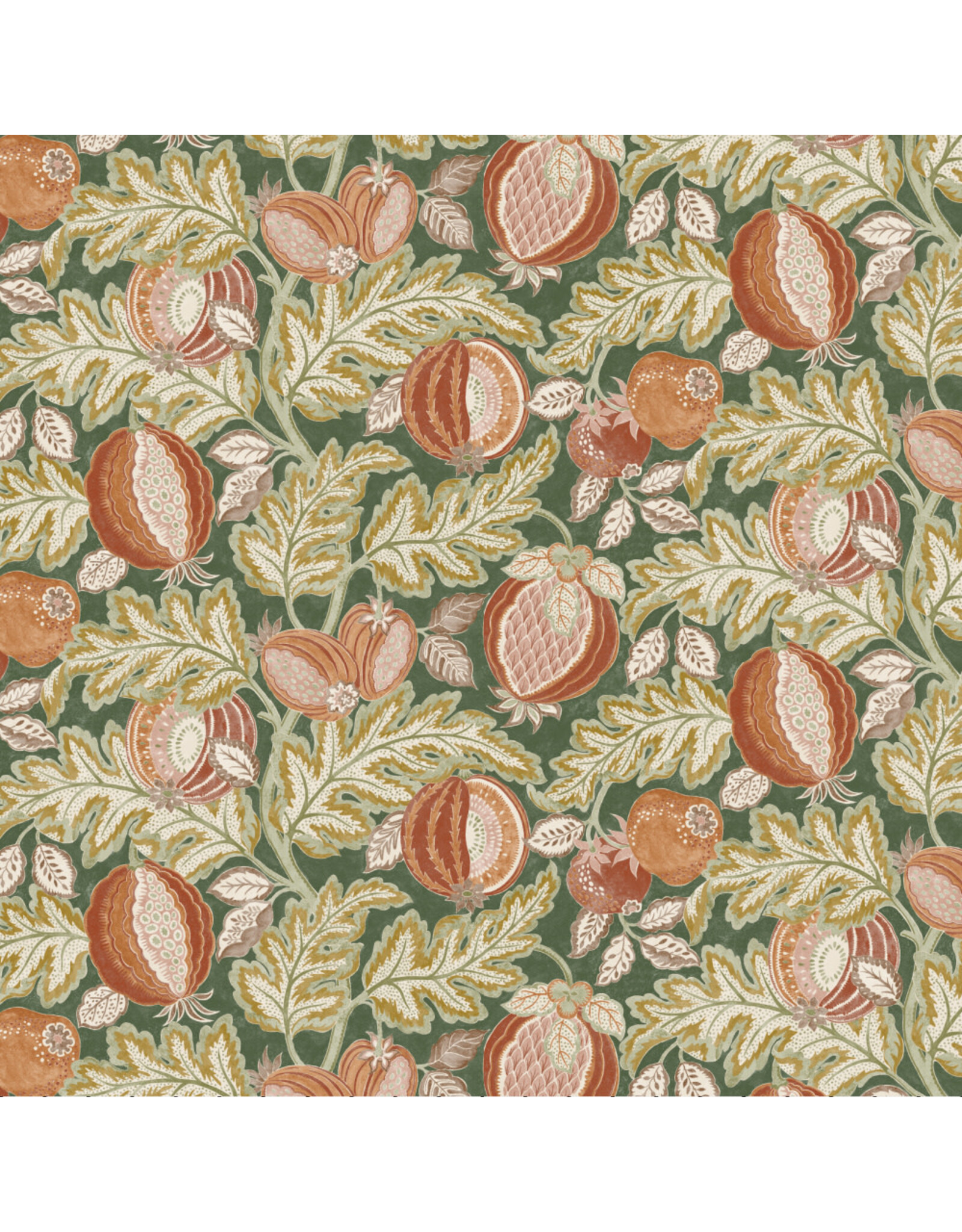 Free Spirit Caspian, Cantaloupe in Forest, Fabric Half-Yards