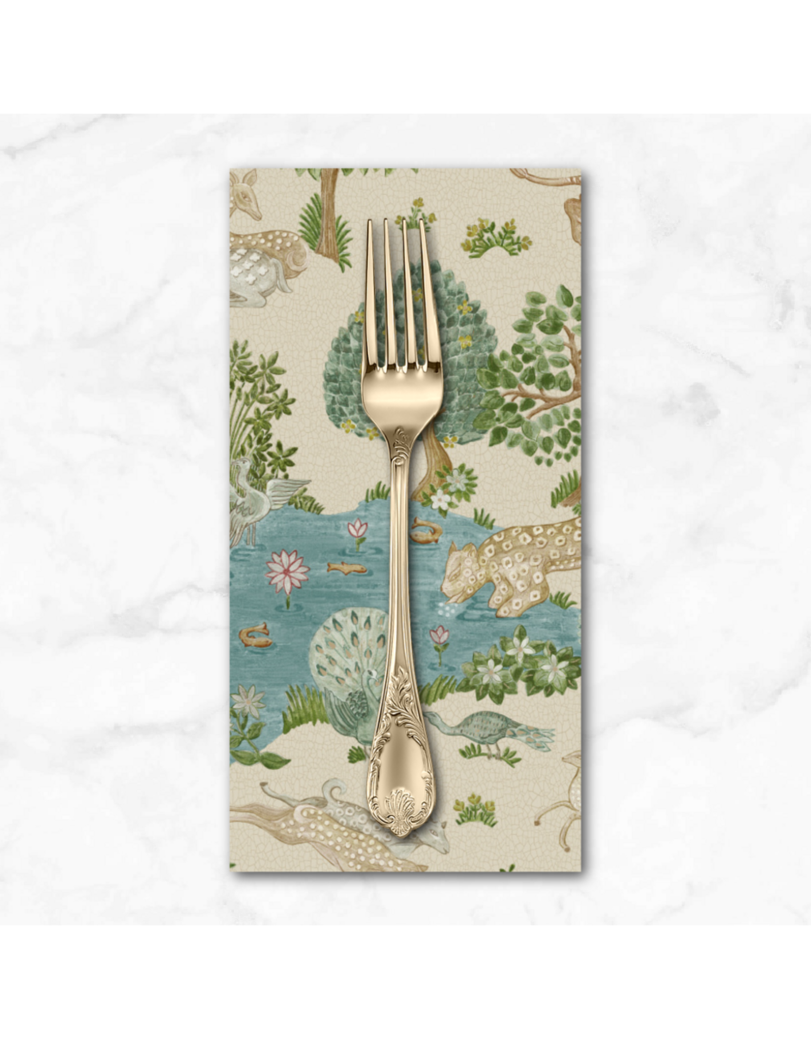 PD'S Free Spirit Collection Caspian, Pamir Garden in Stone, Dinner Napkin