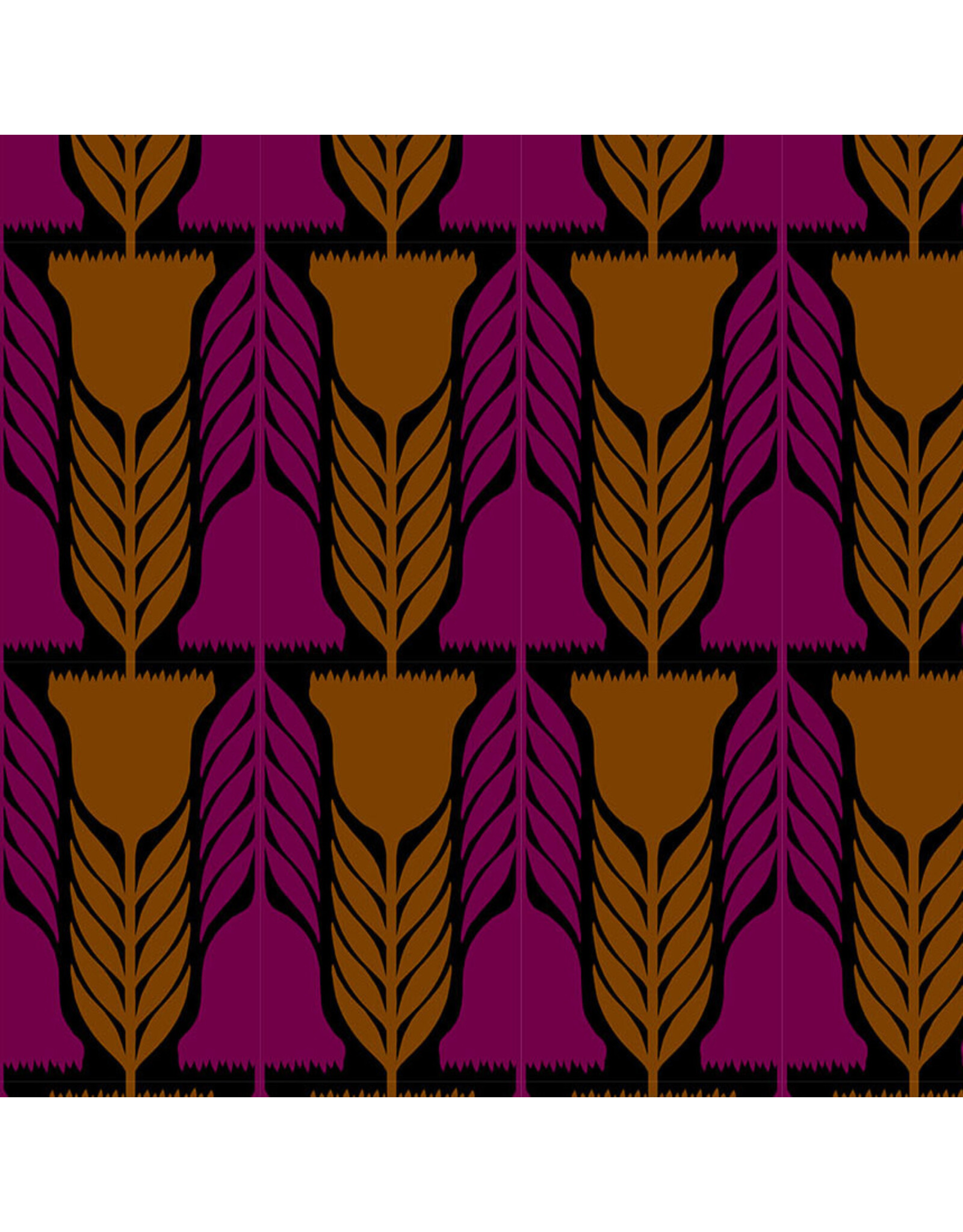 Anna Maria Silhouette, Heritage in Black, Linen/Cotton Blend Fabric Half-Yards