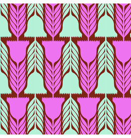 Anna Maria Silhouette, Heritage in Brick, Linen/Cotton Blend Fabric Half-Yards