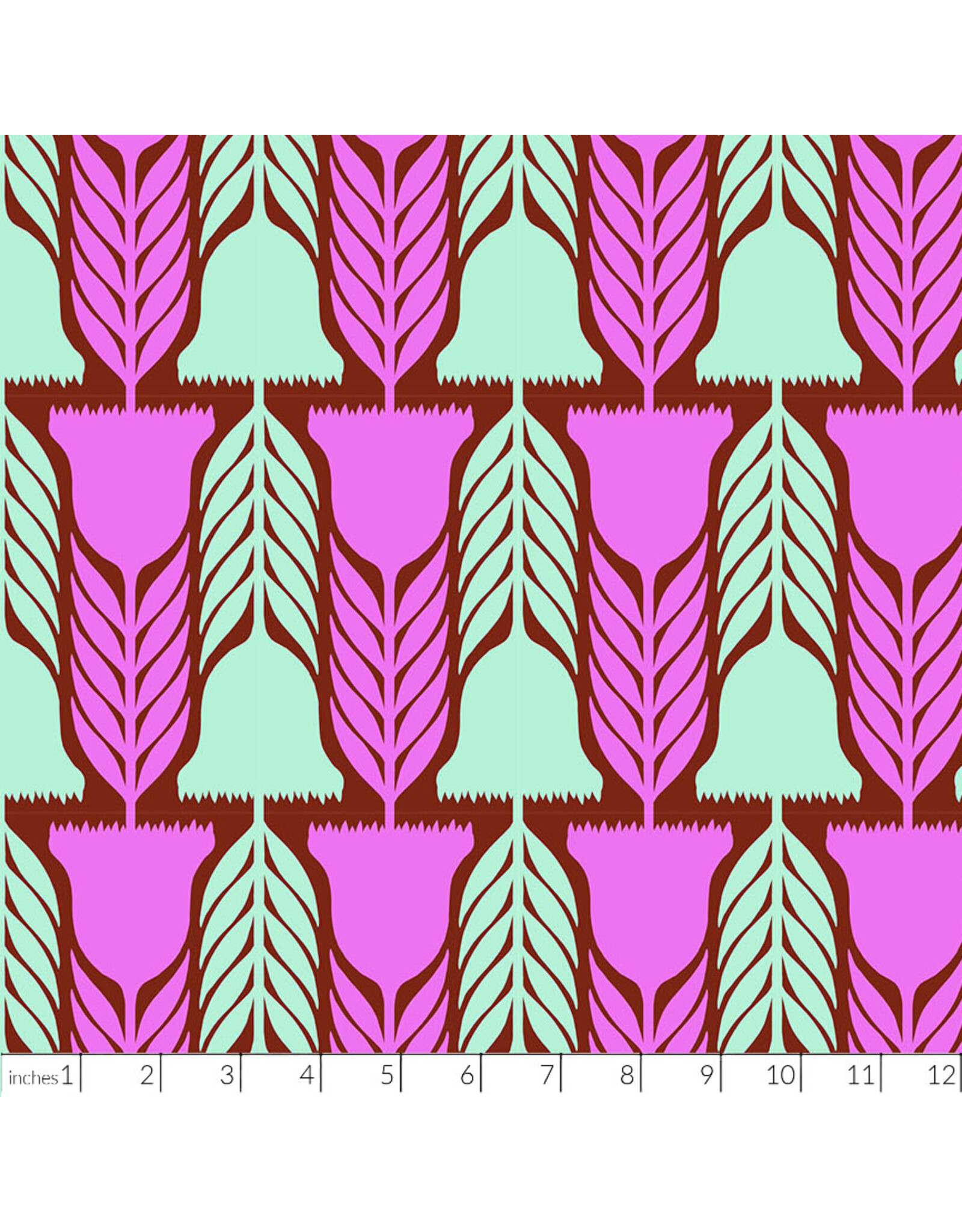 Anna Maria Silhouette, Heritage in Brick, Linen/Cotton Blend Fabric Half-Yards