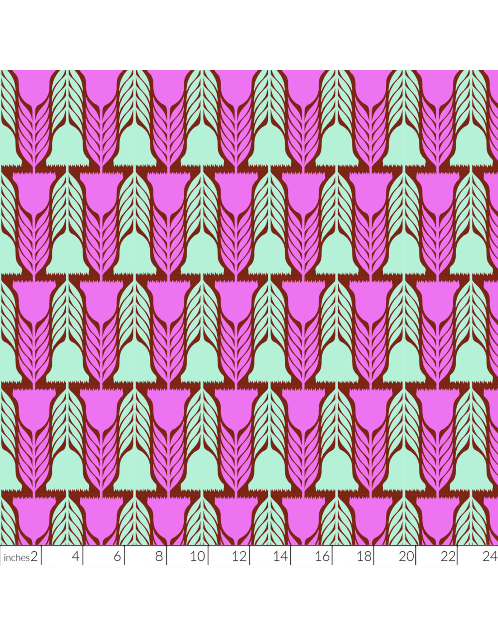 Anna Maria Silhouette, Heritage in Brick, Linen/Cotton Blend Fabric Half-Yards