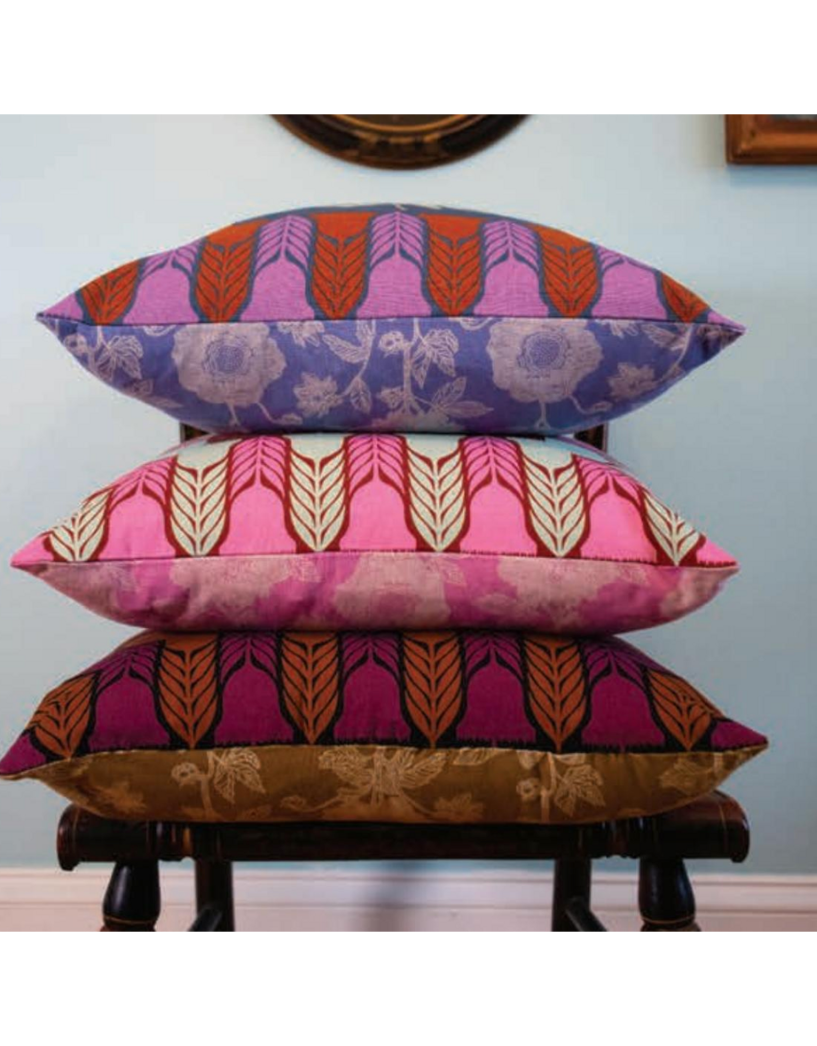 Anna Maria Silhouette, Heritage in Brick, Linen/Cotton Blend Fabric Half-Yards