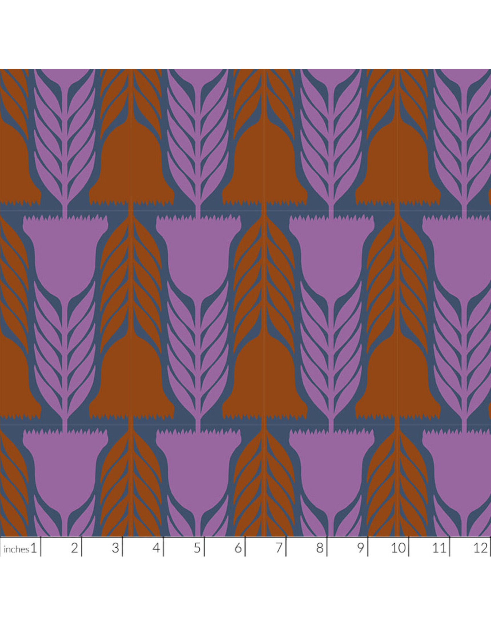 Anna Maria Silhouette, Heritage in Denim, Linen/Cotton Blend Fabric Half-Yards