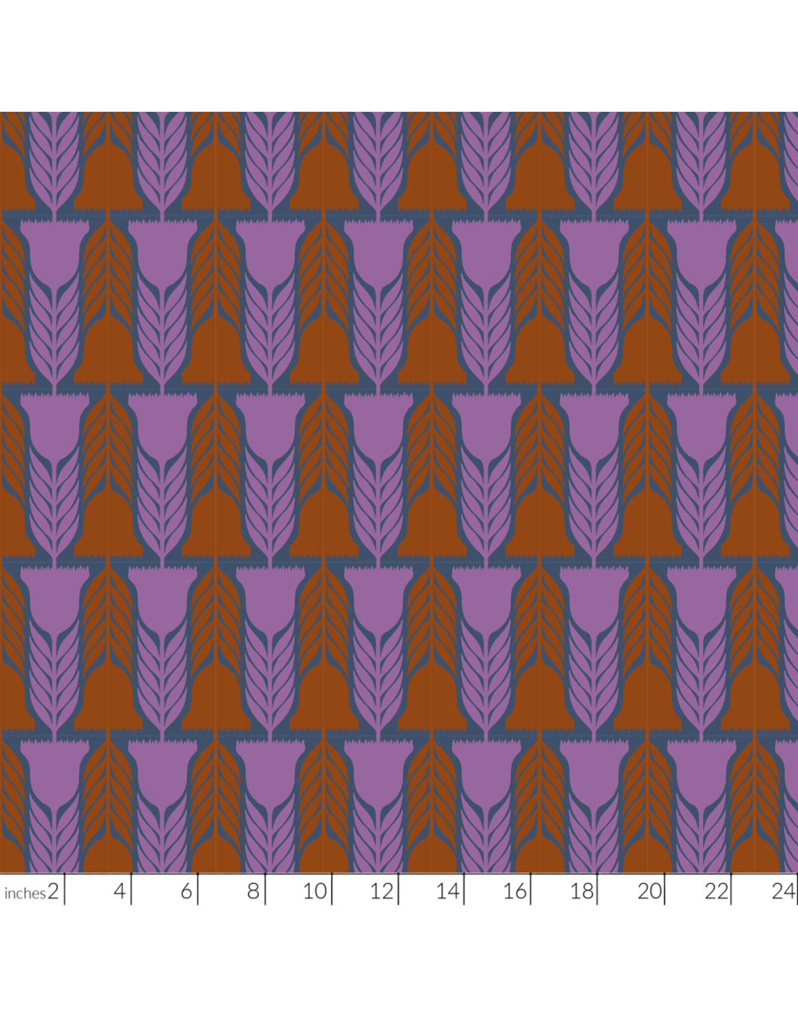 Anna Maria Silhouette, Heritage in Denim, Linen/Cotton Blend Fabric Half-Yards