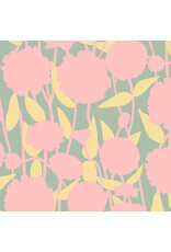 Anna Maria Silhouette, Pompom in Chalk, Linen/Cotton Blend Fabric Half-Yards