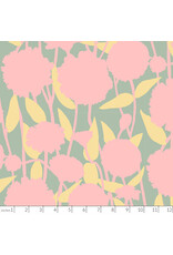 Anna Maria Silhouette, Pompom in Chalk, Linen/Cotton Blend Fabric Half-Yards