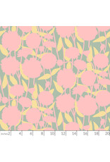 Anna Maria Silhouette, Pompom in Chalk, Linen/Cotton Blend Fabric Half-Yards