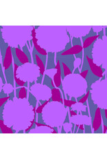 Anna Maria Silhouette, Pompom in Grape, Linen/Cotton Blend Fabric Half-Yards