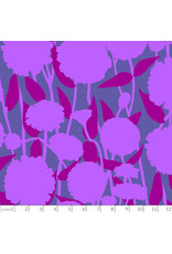 Anna Maria Silhouette, Pompom in Grape, Linen/Cotton Blend Fabric Half-Yards