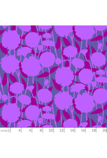 Anna Maria Silhouette, Pompom in Grape, Linen/Cotton Blend Fabric Half-Yards