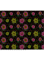 Anna Maria Silhouette, Feeling Hoopful in Black, Linen/Cotton Blend Fabric Half-Yards