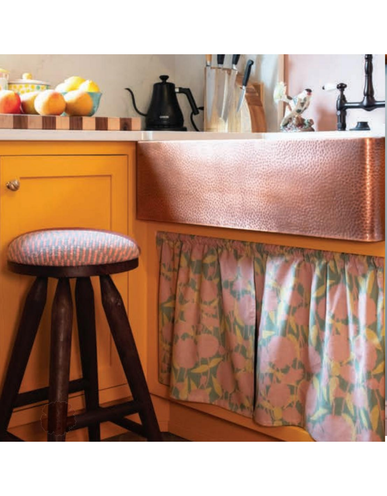 Anna Maria Silhouette, Feeling Hoopful in Black, Linen/Cotton Blend Fabric Half-Yards