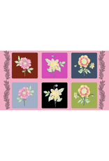 Anna Maria Silhouette, Panel in Multi, Linen/Cotton Blend 24" x 44" Fabric Panel