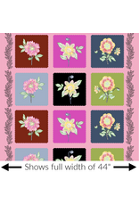 Anna Maria Silhouette, Panel in Multi, Linen/Cotton Blend 24" x 44" Fabric Panel