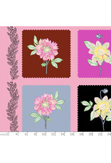 Anna Maria Silhouette, Panel in Multi, Linen/Cotton Blend 24" x 44" Fabric Panel