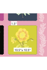 Anna Maria Silhouette, Panel in Multi, Linen/Cotton Blend 24" x 44" Fabric Panel