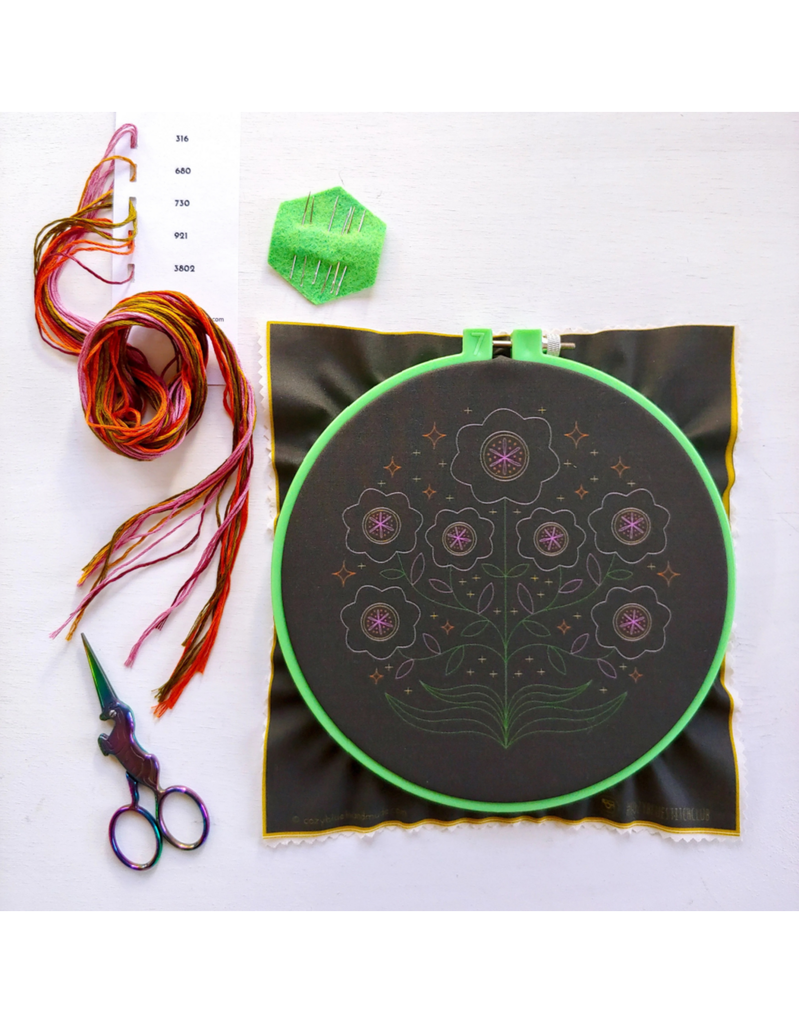 cozyblue ON ORDER-Enchanted Embroidery Kit from cozyblue