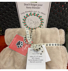 Picking Daisies Plush Pet Blanket - 24" x 24"