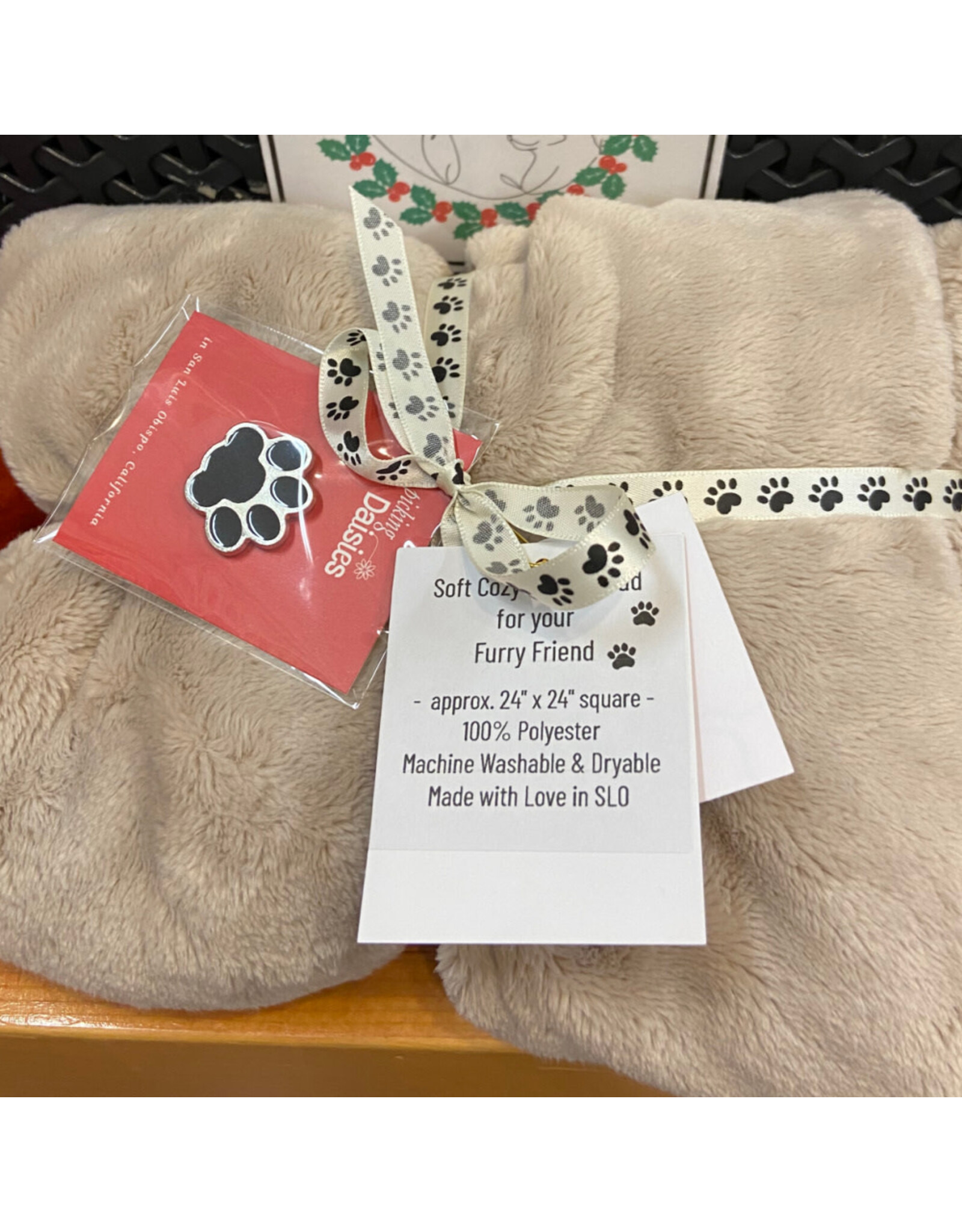 Picking Daisies Plush Pet Blanket - 24" x 24"