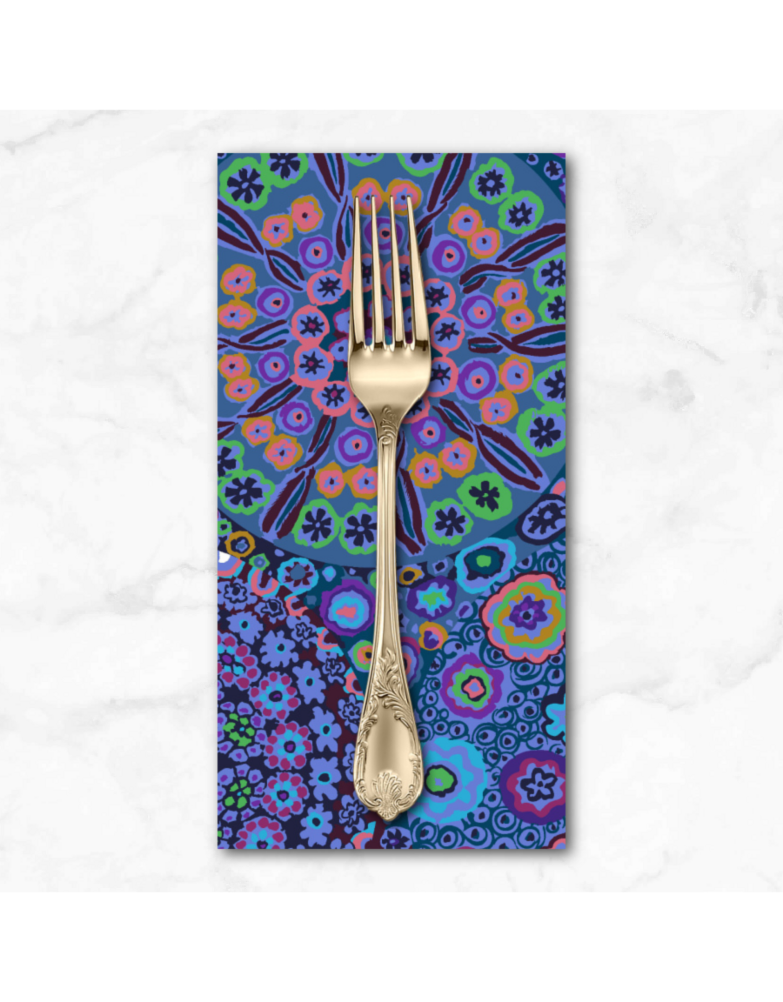 PD's Kaffe Fassett Collection Kaffe Collective Classics, Millefiore in Blue, Dinner Napkin