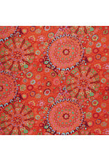 Kaffe Fassett Kaffe Collective Classics, Millefiore in Tomato, Fabric Half-Yards