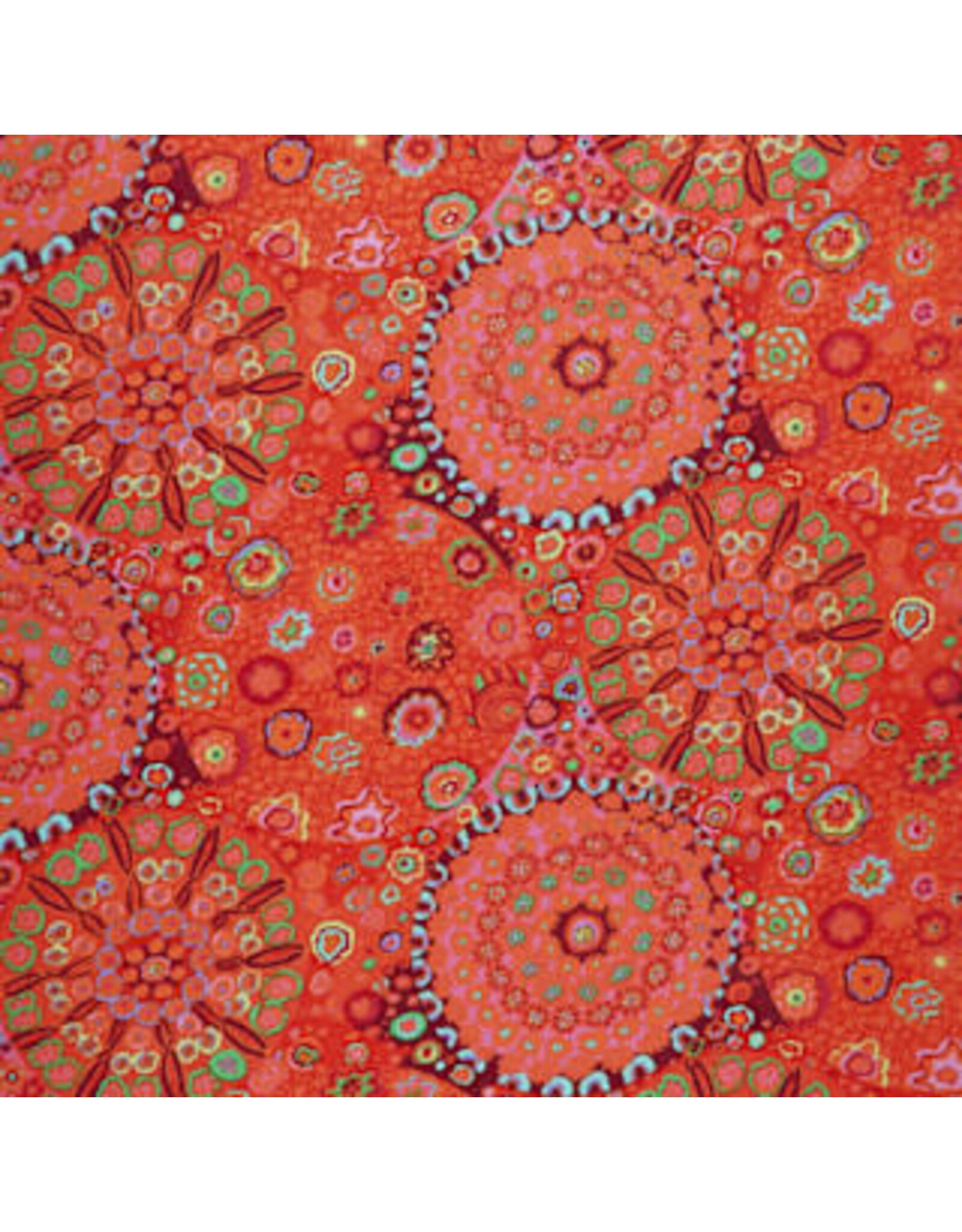 Kaffe Fassett Kaffe Collective Classics, Millefiore in Tomato, Fabric Half-Yards