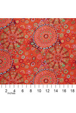 PD's Kaffe Fassett Collection Kaffe Collective Collective, Millefiore in Tomato, Dinner Napkin