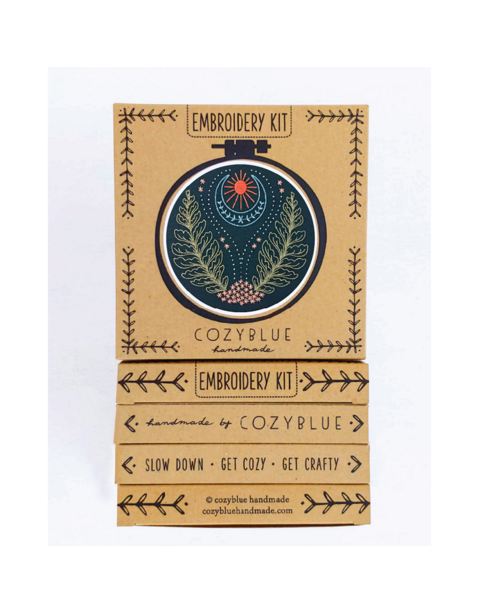 cozyblue Blue Moon Embroidery Kit from cozyblue