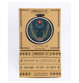 cozyblue Blue Moon Embroidery Kit from cozyblue