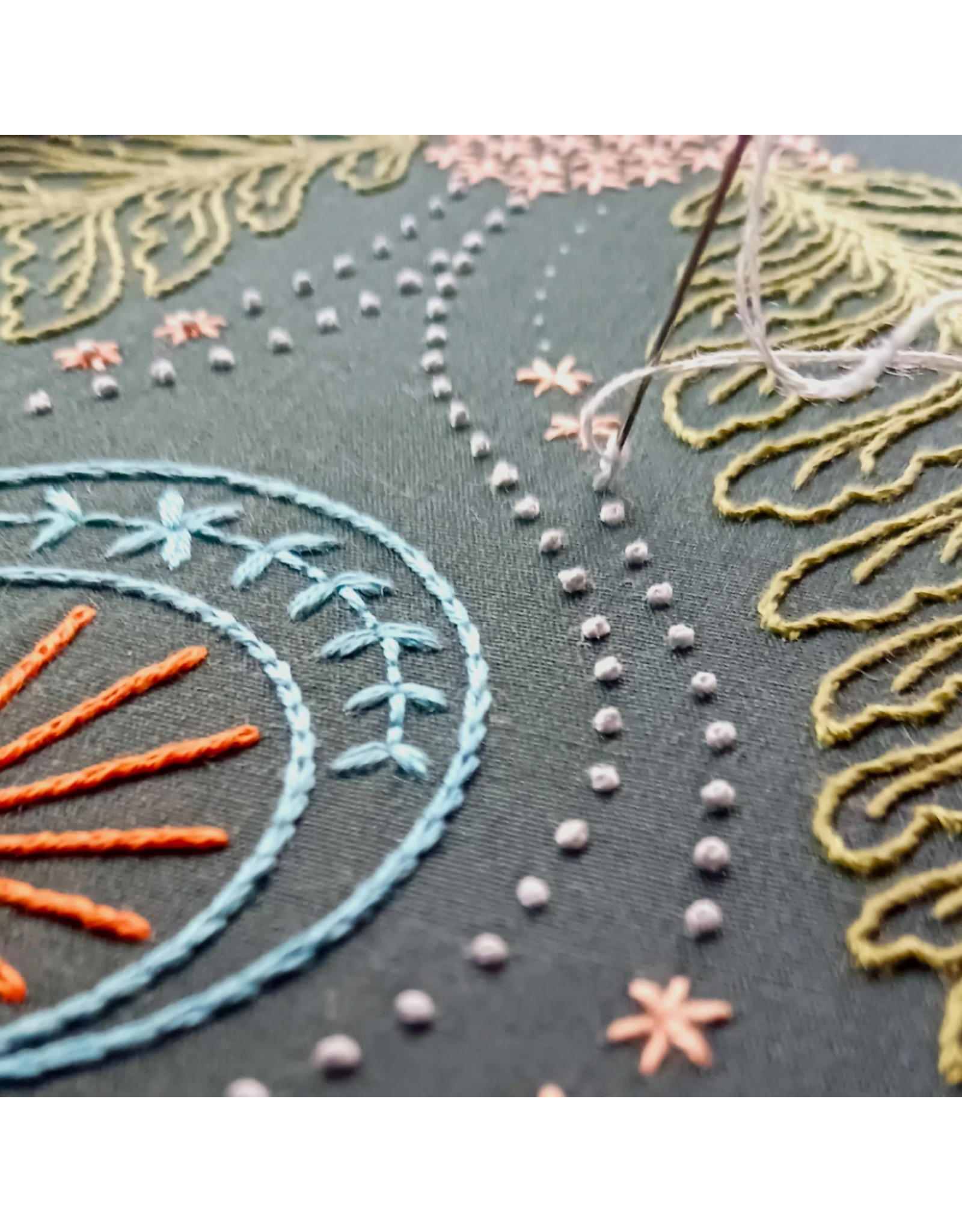 cozyblue Blue Moon Embroidery Kit from cozyblue