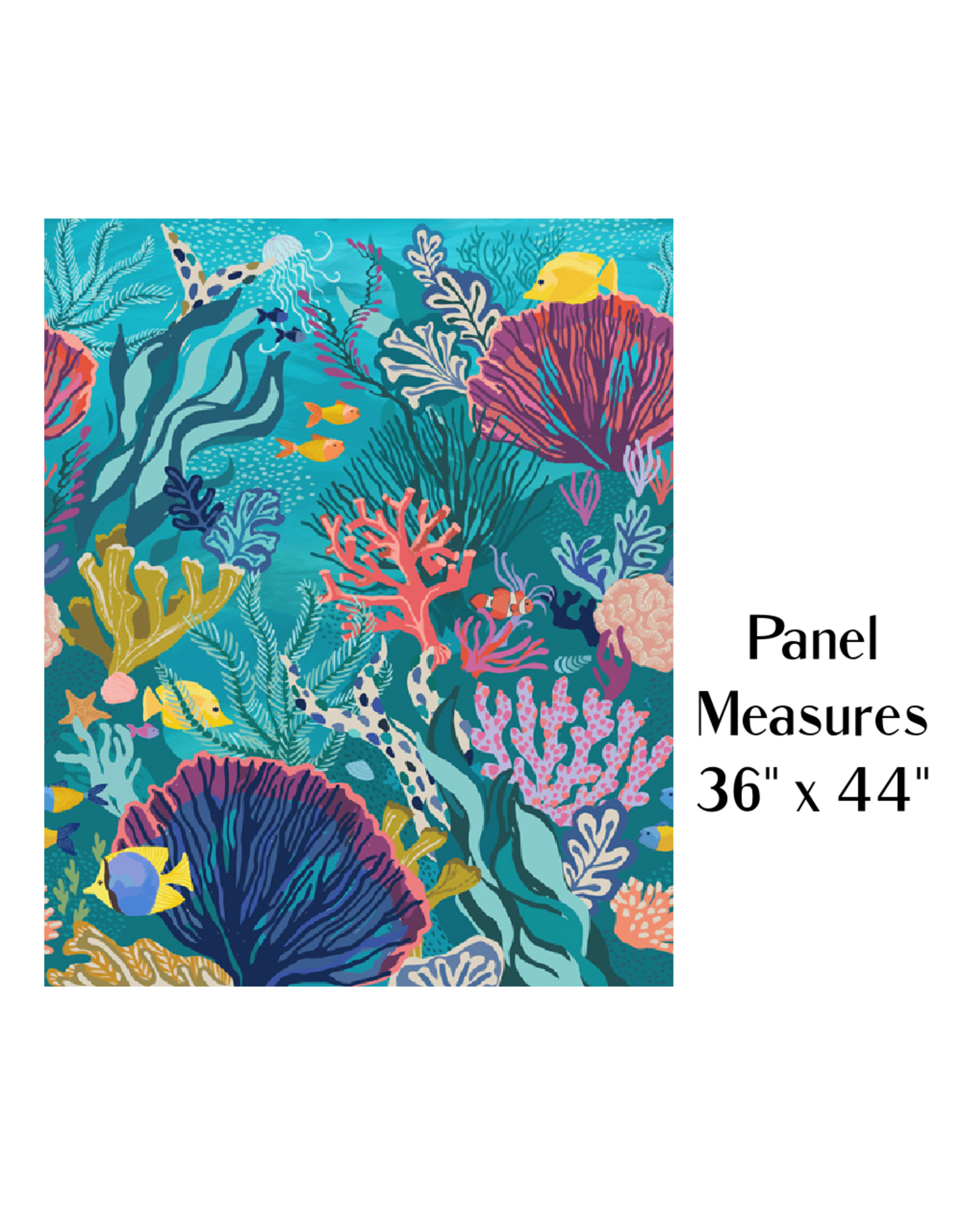 Moda The Reef, 36" x 44" Fabric Panel