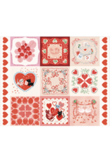 Lizzy House Funny Valentine, 36" x 44" Fabric Panel