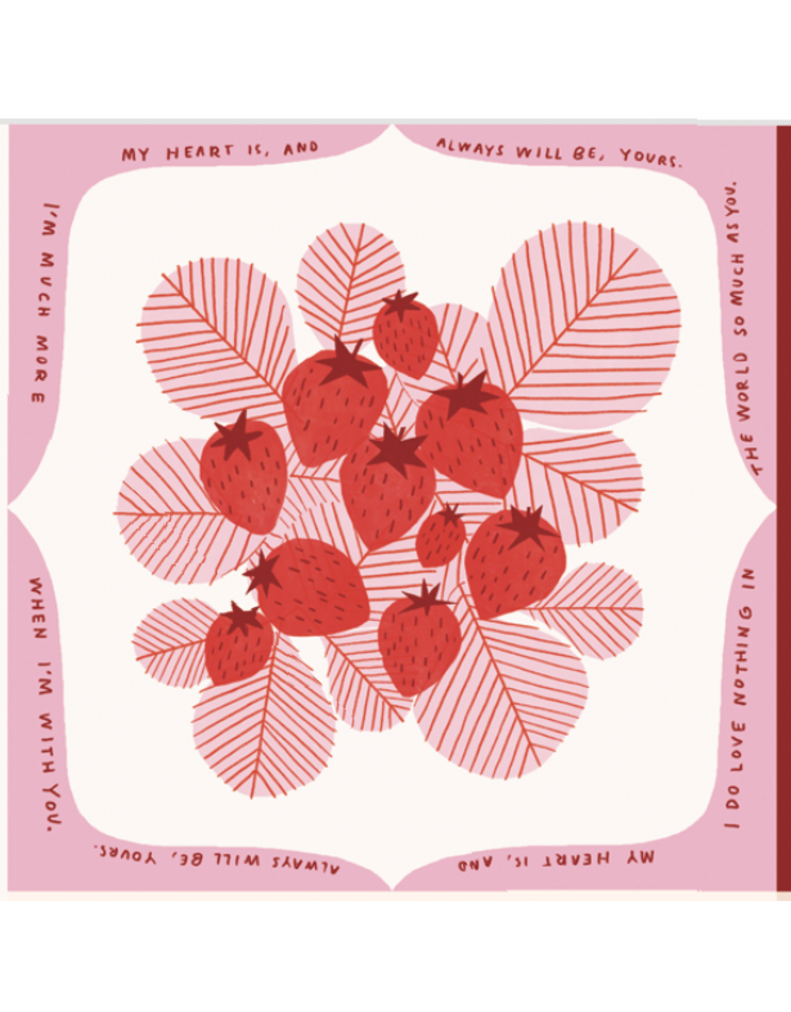 Lizzy House Funny Valentine, 36" x 44" Fabric Panel